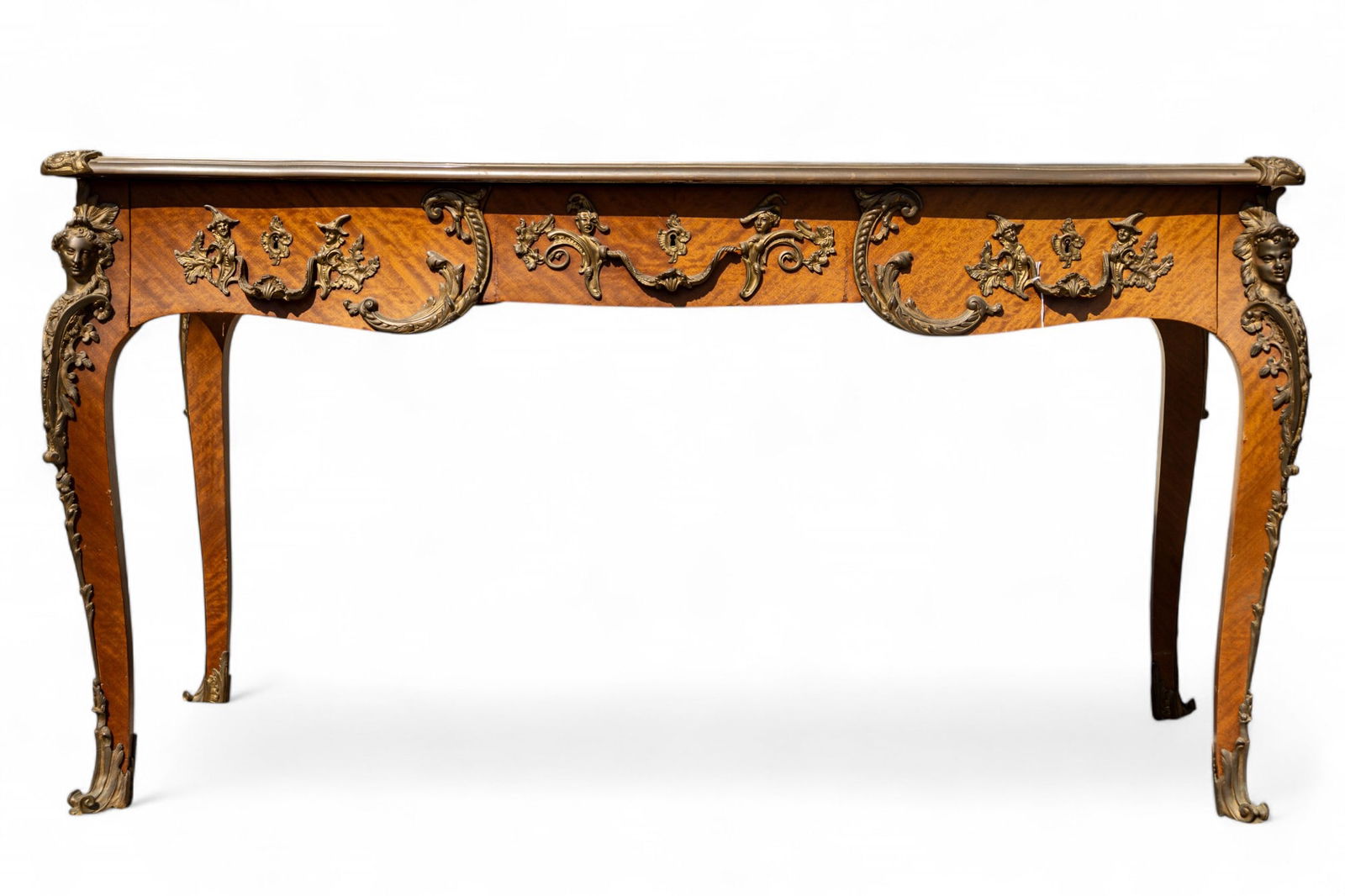 Antique Louis XV Style Maple Desk (1 of 11)