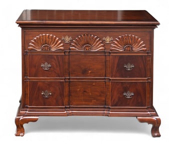 Chippendale Style Block Front Chest of Drawers