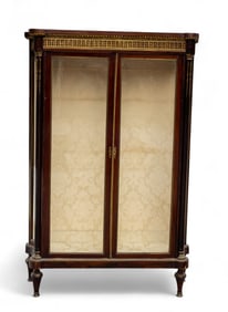 High-Style French Display Cabinet w/ Glass Doors