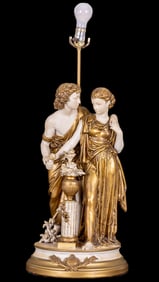 Collection Francaise Figural Neoclassical Lamp