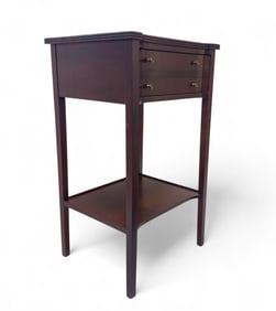 Mahogany 1 Drawer Accent Table