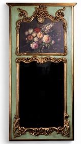 French Style Painting Mirror Ensemble Wall Plaque