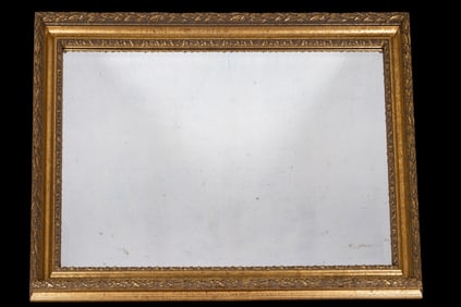 Beveled Gold Painted Decorative Mirror