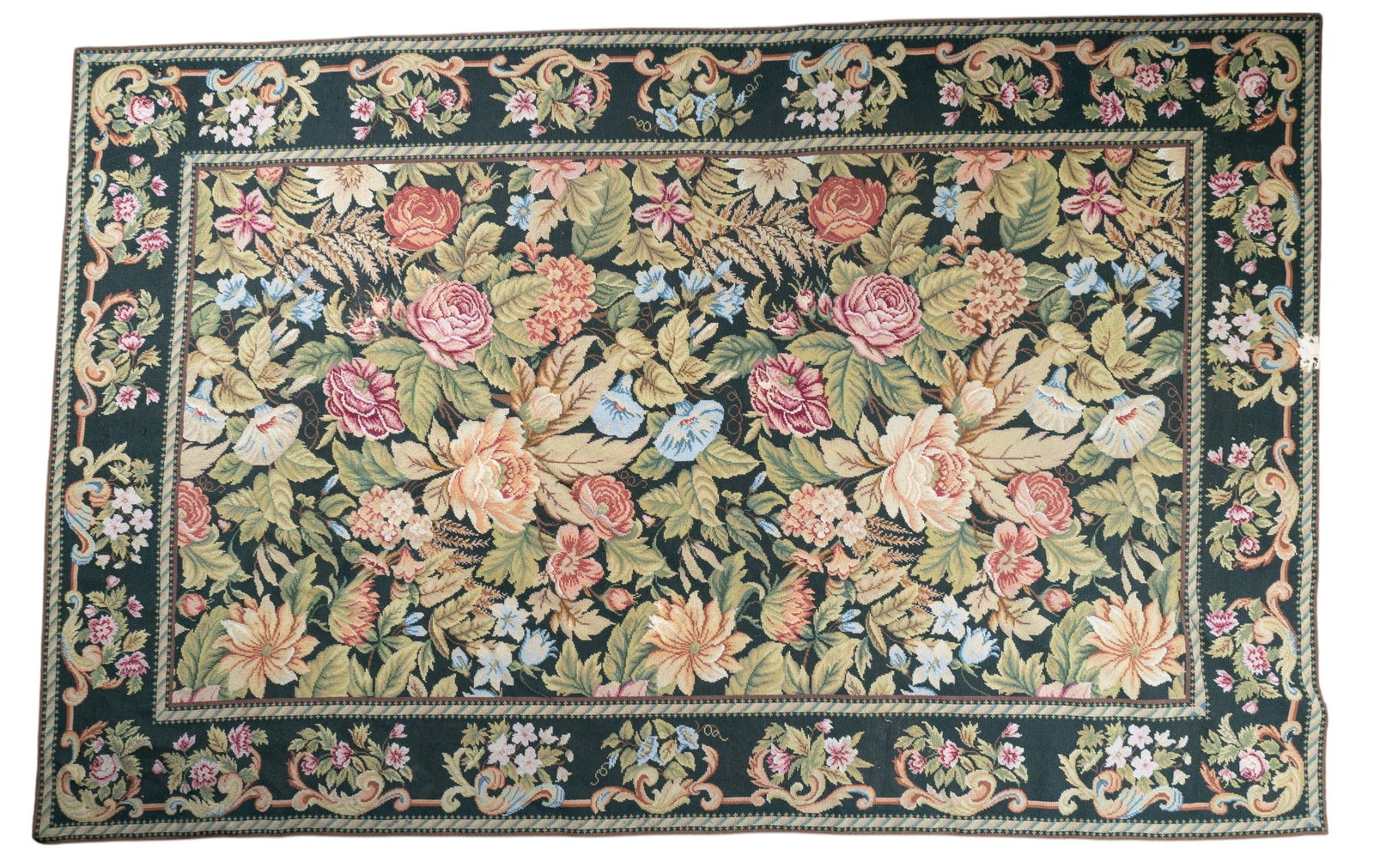 Early Hand Woven French Carpet (1 of 10)
