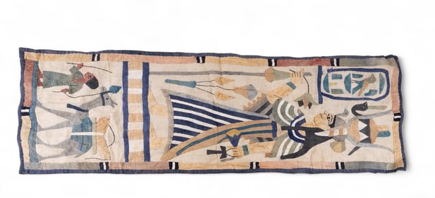 Hand Made Egyptian Revival Tapestry