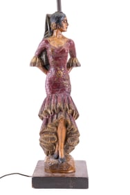 Vintage Dunning Industries Flamenco Dancer Lamp