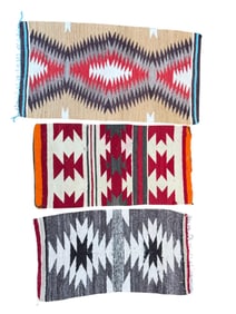 3 Native American Textiles/Saddle Blankets