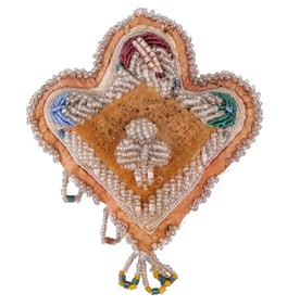 Antique Beaded Iroquois Sewing Pouch