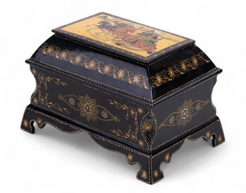 Fedoskino Pegockuno Russian Lacquer Box
