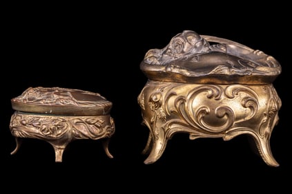 Early Antique Jewel Caskets (2)