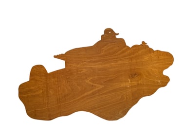 Early Race Car Painted Wall Decoration