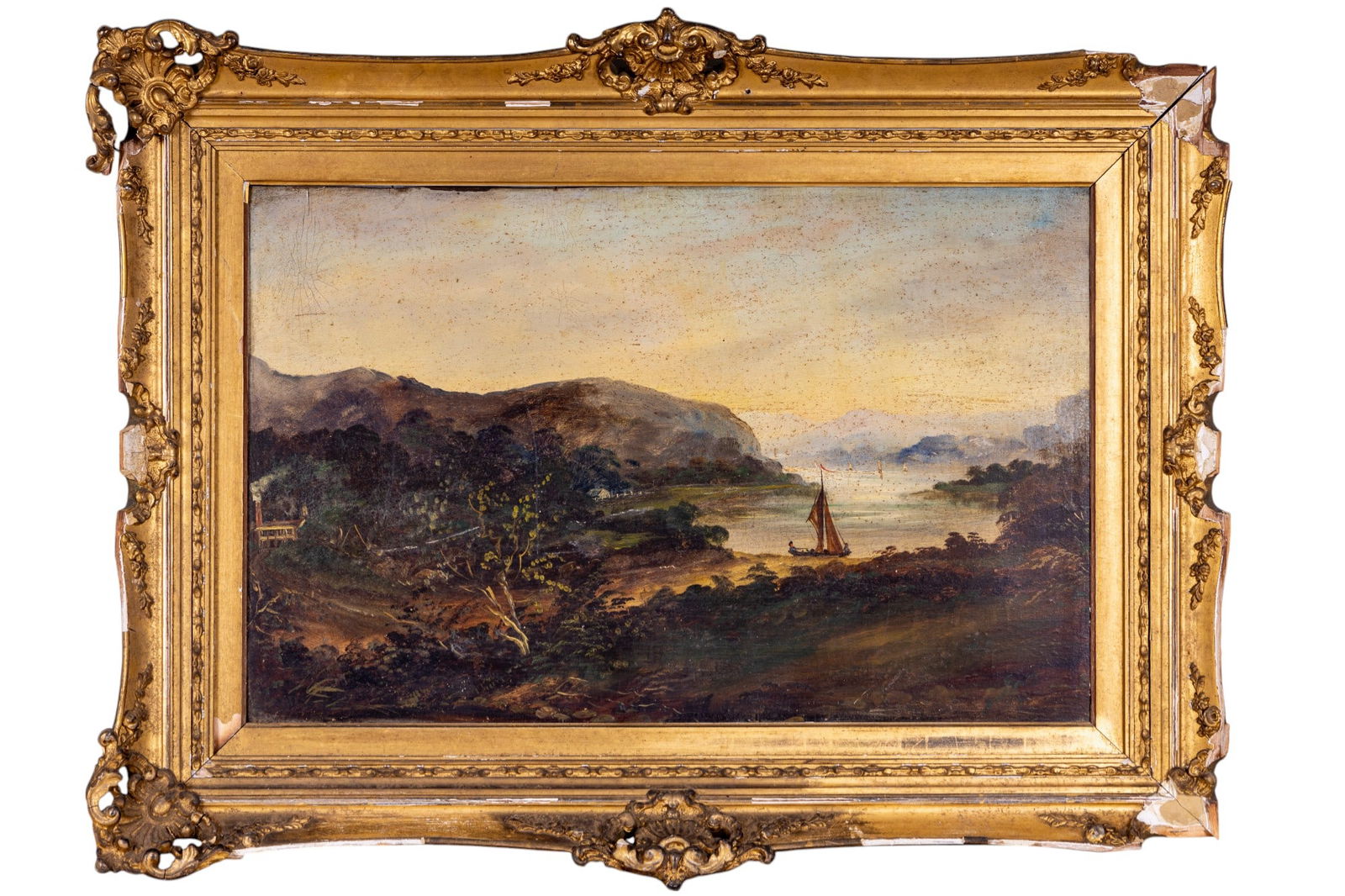 Antique Nautical Oil on Board, Unknown Artist. (1 of 7)