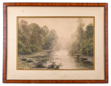Vincent Blatter (1843-1913) Signed Watercolor