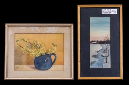 2 Signed Watercolor Paintings