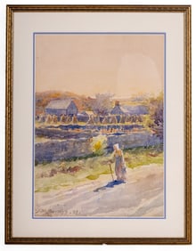 S.R. Burleigh Signed Original Watercolor