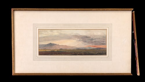 Signed Antique Landscape Watercolor