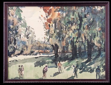 Edward Vance Warren (NY, b. 1881) Watercolor