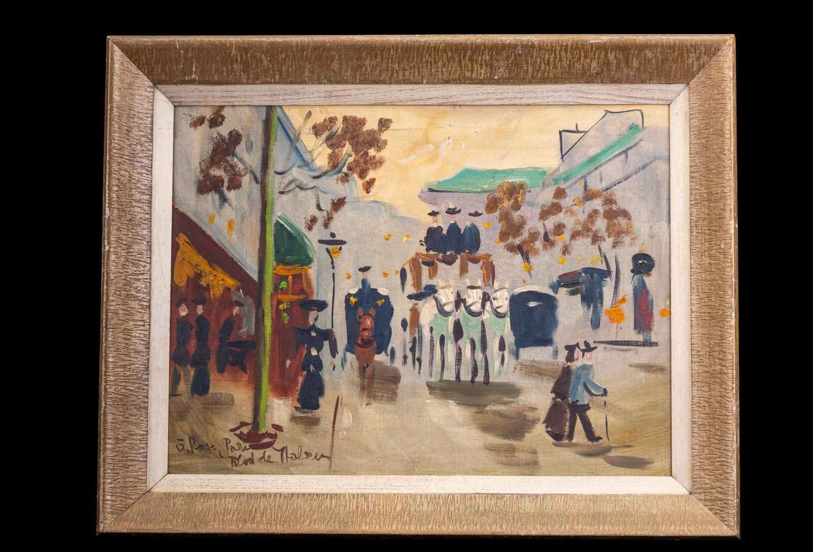 Expressionist Signed Oil on Canvas (1 of 5)