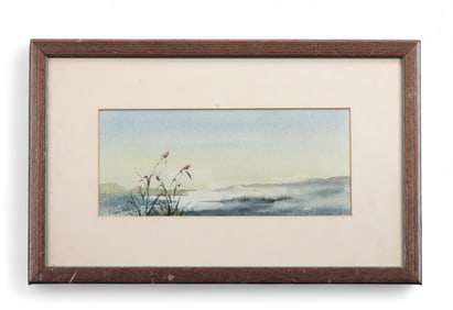 Signed E. Ryan (Am) Watercolor Painting