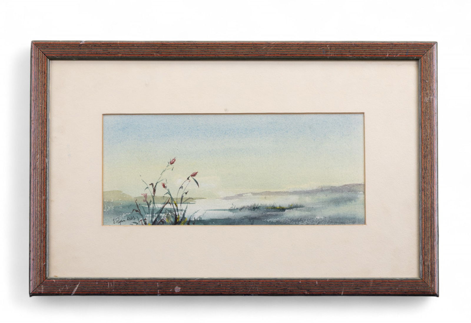 Signed E. Ryan (Am) Watercolor Painting (1 of 5)