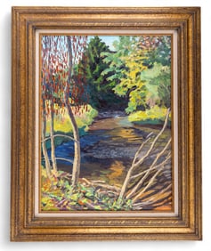 Hergert Signed Impressionist Oil on Canvas