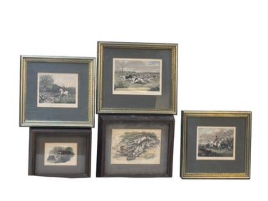 Antique Fox Hunt Engravings (5)