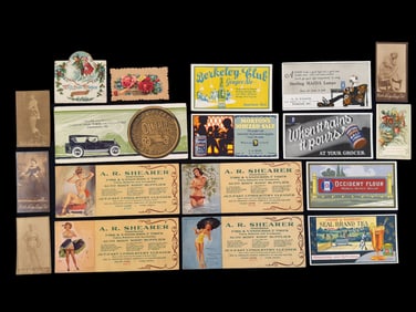 Early Advertising Pin-up Blotters and Cards