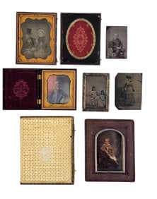 Ambrotypes, Union Case, Colored Photo