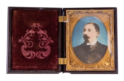 Hand Painted Union Case Ambrotype