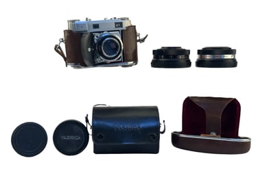 Kodak Retina IIIc Folding Camera & Yashikor Lenses