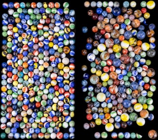 Vintage Glass Marbles and Shooters