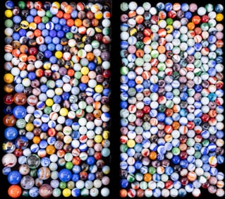 Vintage Glass Marbles and Shooters