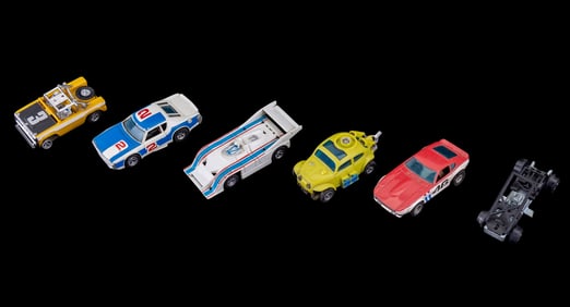 Vintage Slot Cars and Hot Wheels Car Frame