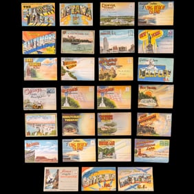 Early 20th C Postcard Souvenir Folders