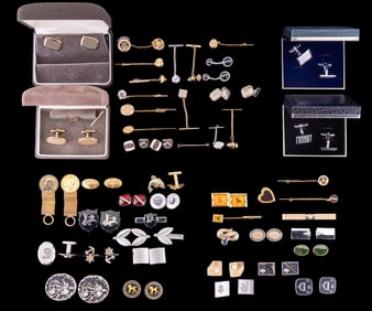 Vintage Cuff Links and Tie Clips