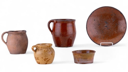 Collection of 19C Redware and Yelloware