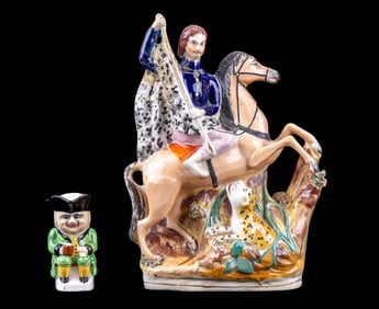 Staffordshire Figure & Toby Jug