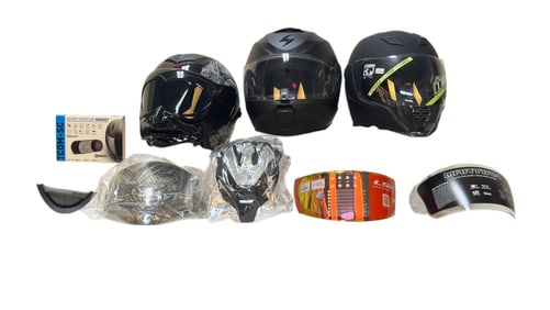 Motorcycle Helmets w/ Box (3)