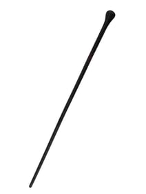 Antique Rare Stacked Leather Plantation Cane