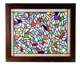 Leaded Glass Window Panel
