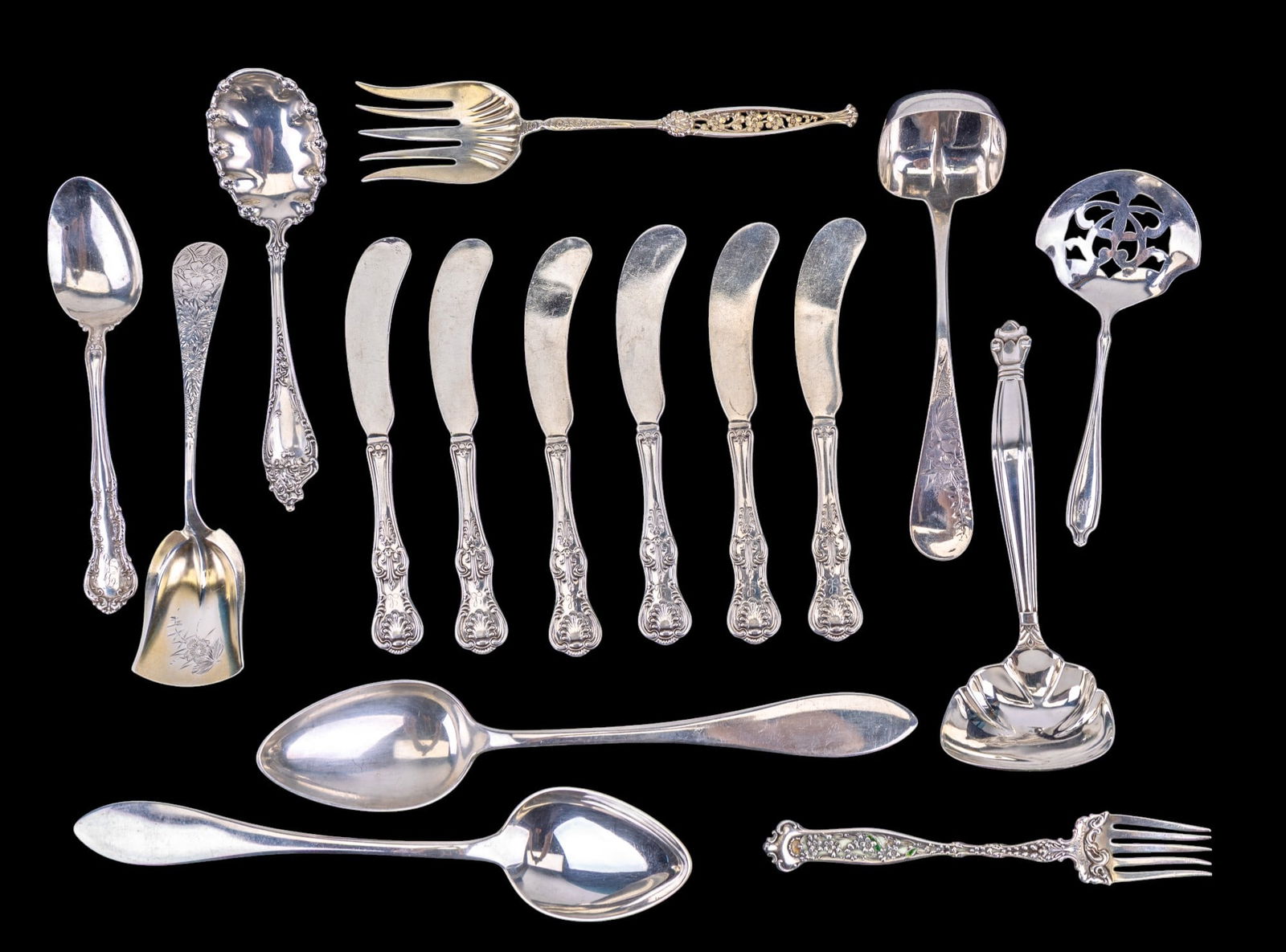 Sterling Silver Service Flatware (1 of 18)