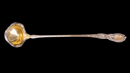 Sterling Tiffany & Co Chrysanthemum Punch Ladle