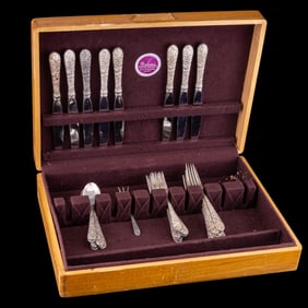 Sterling Silver Alvin Bridal Bouquet Flatware Set