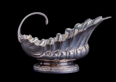 Pierre Adrien Dachery Sterling Silver Gravy Boat