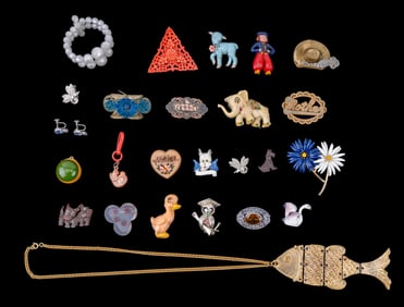 Large Collection of Novelty Pins