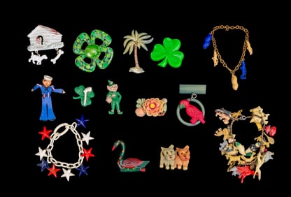 Early Lucite and Vintage Jewelry