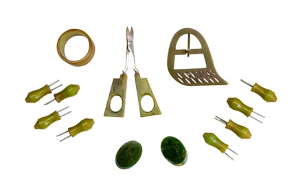 Green Bakelite Jewelry and Accessories