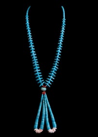 Vintage Turquoise and Coral Necklace