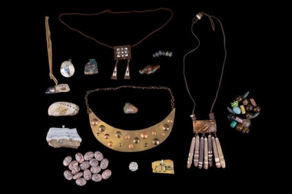 Hand Painted Shell, Stone, and Craft Jewelry