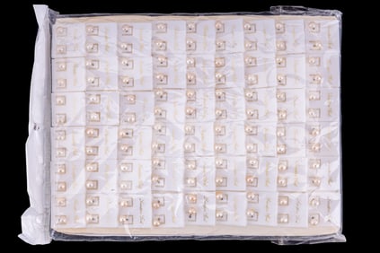 100+ Pairs of Pearl Stud Earrings
